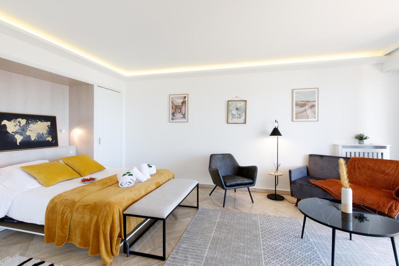 Suite Riviera - Sea View - Clim - 50M Plage - Residence De Standing - Spacieux 180 M2 - Parking 칸느 외부 사진
